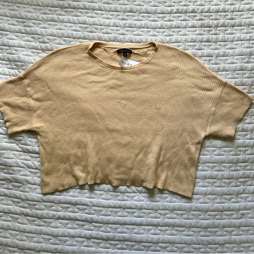 flowly Kendall Kylie collection tan top